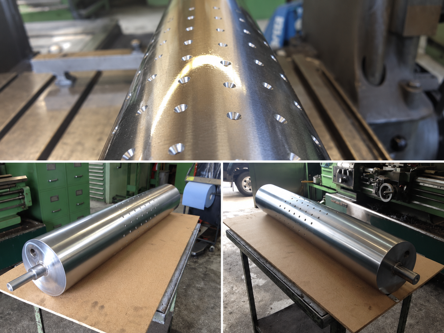 Cylindre perforé usiné par Atelier Garavaldi